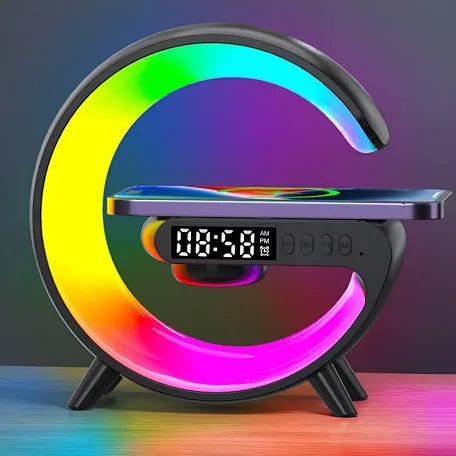 Wireless speaker bed lamp( with clock and LED lights)
