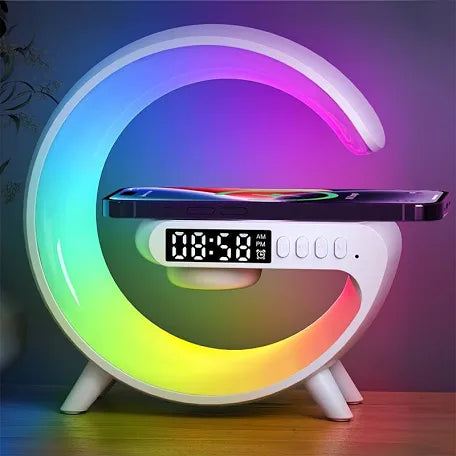 Wireless speaker bed lamp( with clock and LED lights)